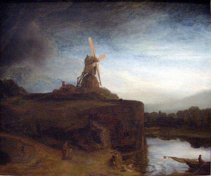REMBRANDT Harmenszoon van Rijn The Mill oil painting picture
